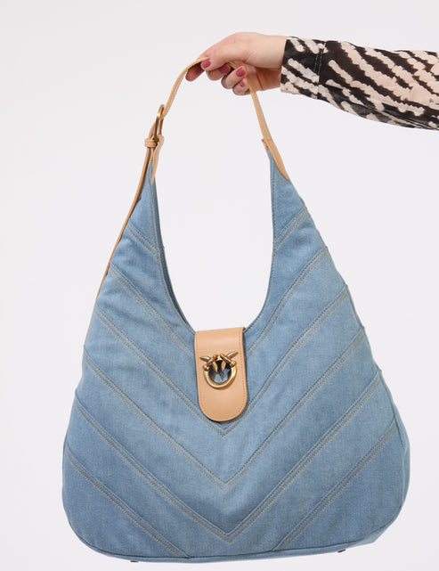 BORSA DENIM PINKO