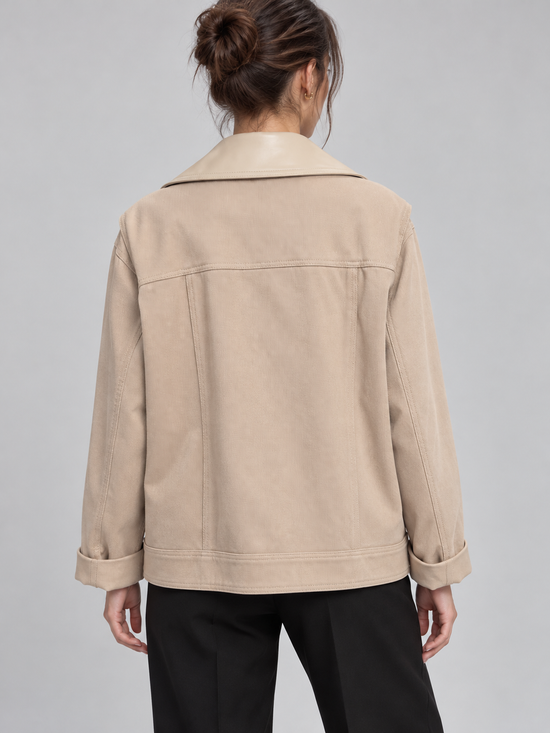 Giacca Pinko beige - back - immagine elaborata con IA
