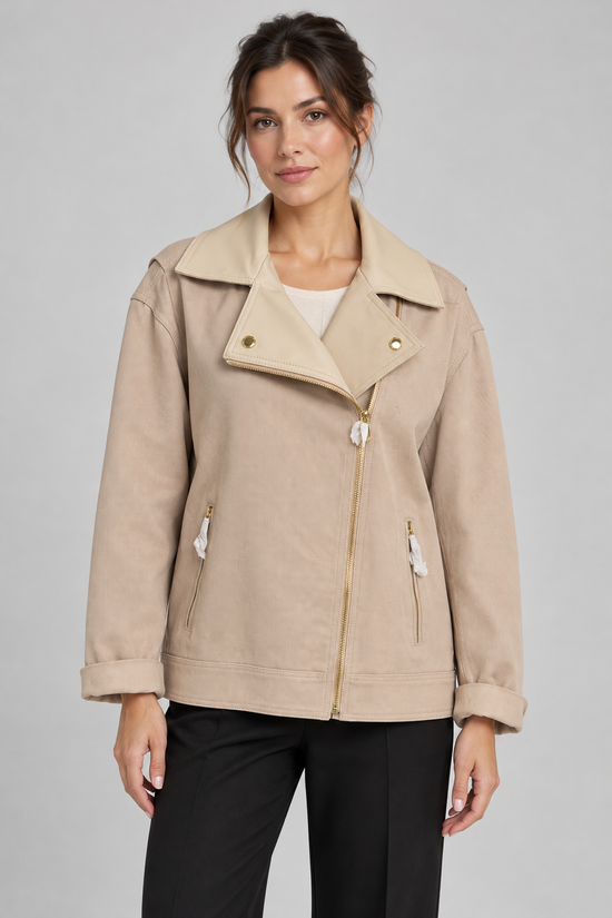 Giacca Pinko beige - front - immagine elaborata con IA