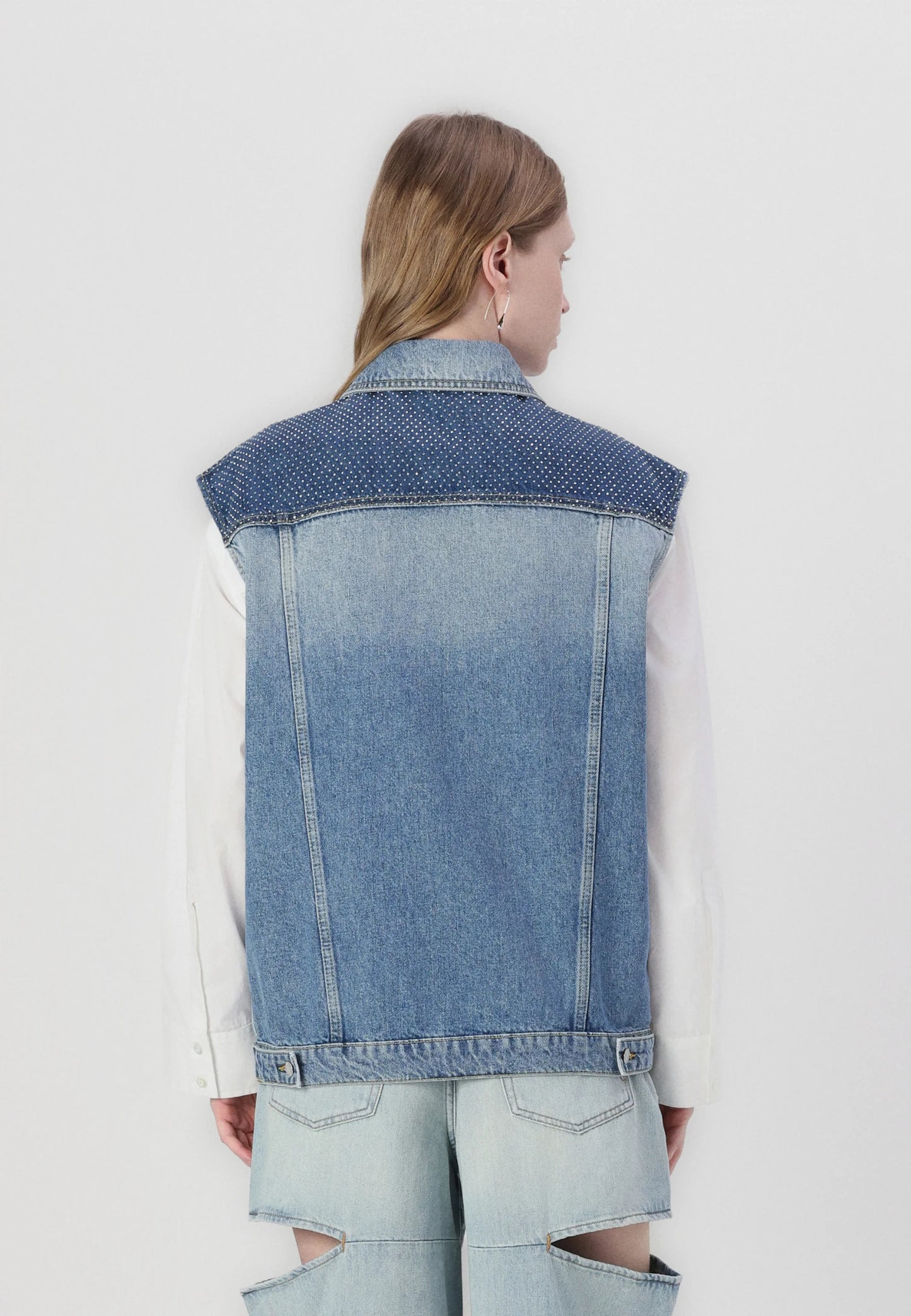 KIGALI GILET PINKO IN DENIM