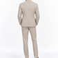 Abito completo Hugo Boss beige, vista posteriore illustrativa