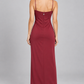 Abito lungo bordeaux Aniye By su modella - retro