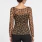 Shirt donna maculata a maniche lunghe – Dixie retro