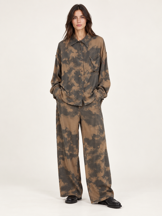 Completo donna pantalone e camicia fantasia – HaveOne front