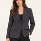 Giacca donna antracite con interno leopardato – Emma&Gaia front