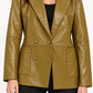 Giacca donna doppiopetto color whisky – HaveOne detail