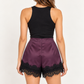 Pantaloncino donna con merletto nero – Motel back