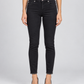 Pantalone nero Liu Jo skinny con dettagli al fondo - fronte - immagine AI