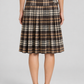 Gonna tartan Aniye By con pieghe e fibbie - back - immagine AI