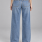 Jeans Aniye By a gamba ampia con tasche applicate - back - immagine AI