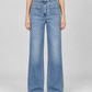 Jeans Aniye By a gamba ampia con tasche applicate - front - immagine AI