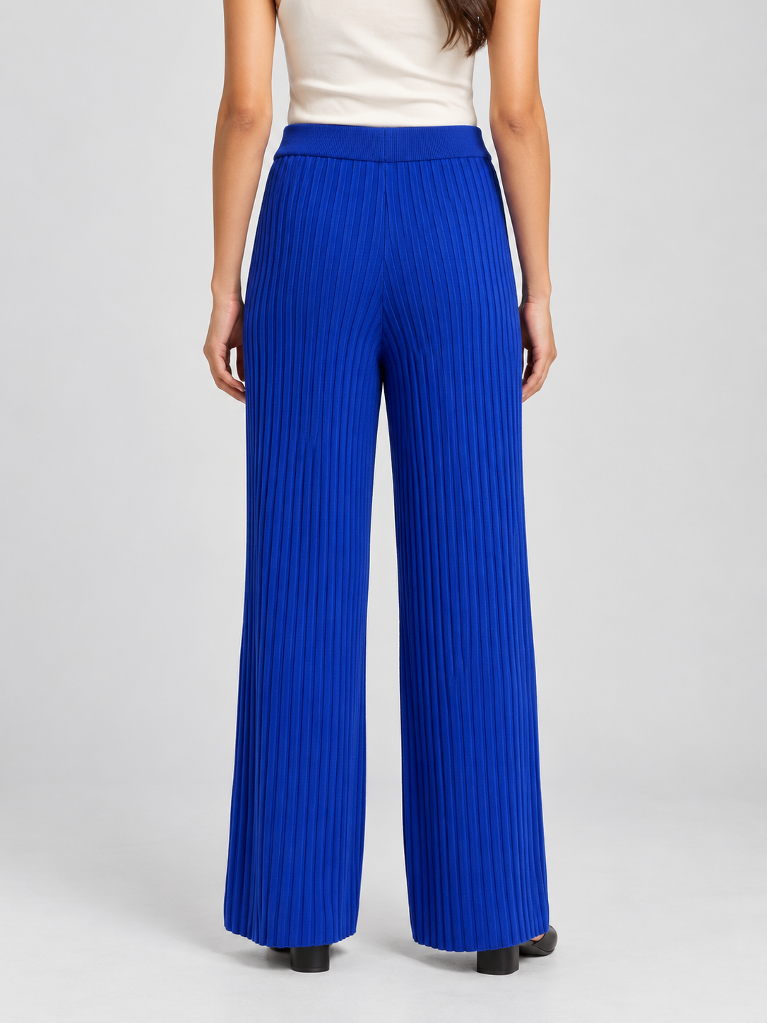 Pantalone blu Liu Jo a coste - retro - immagine AI