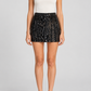 Minigonna nera Aniye By con paillettes - fronte - immagine AI