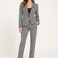 Tailleur Dixie a quadretti — davanti su modella