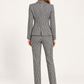 Tailleur Dixie a quadretti — dietro su modella