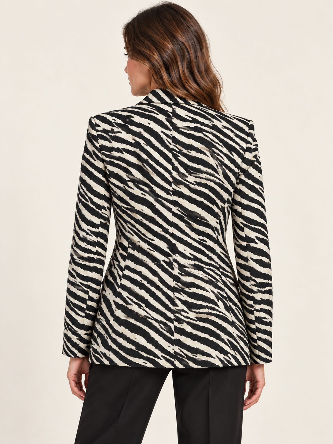 Blazer Dixie animalier — retro indossata; immagine digitale illustrativa