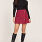 Gonna Liu Jo fucsia con bottoni dorati — fronte