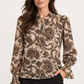 Camicia Liu Jo paisley con polsini arricciati — fronte