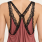 Abito rosa antico Liu Jo con pizzo nero — dettaglio