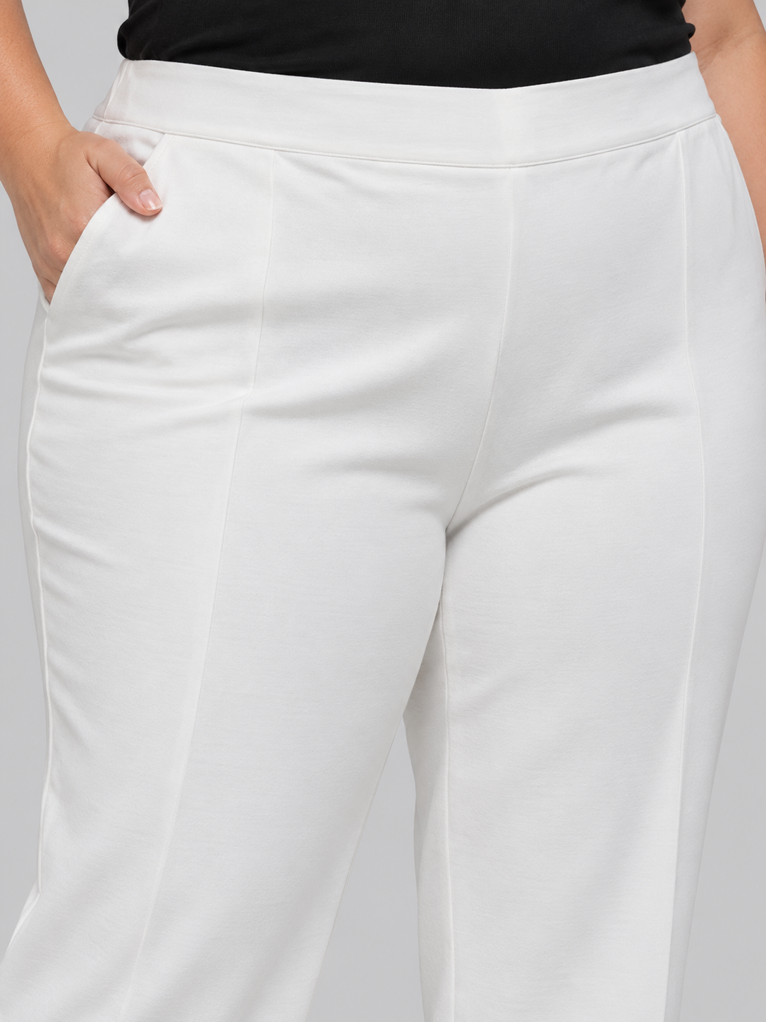 Pantalone Milva bianco - dettaglio