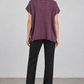 Cardigan donna Dixie viola con bottoni, retro — immagine elaborata con IA