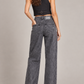 Jeans donna HAVEONE a gamba ampia grigi - dettaglio