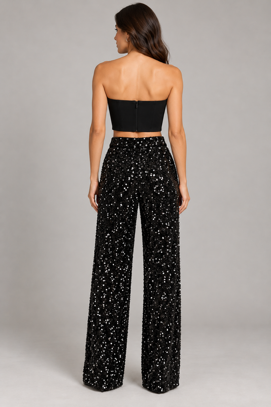 Top donna Imperial a fascia nero - seconda vista
