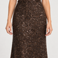 Gonna lunga Aniye By con paillettes — dettaglio su modella