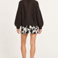 Cardigan donna Dixie marrone con tasche – vista posteriore
