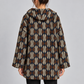 Cappotto donna Alessia Santi fantasia con cappuccio - retro - immagine elaborata con IA