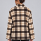 Cappotto donna Motel a quadri - retro - immagine elaborata con IA