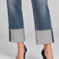 Pinko – Jeans blu con risvolto alto – dettaglio
