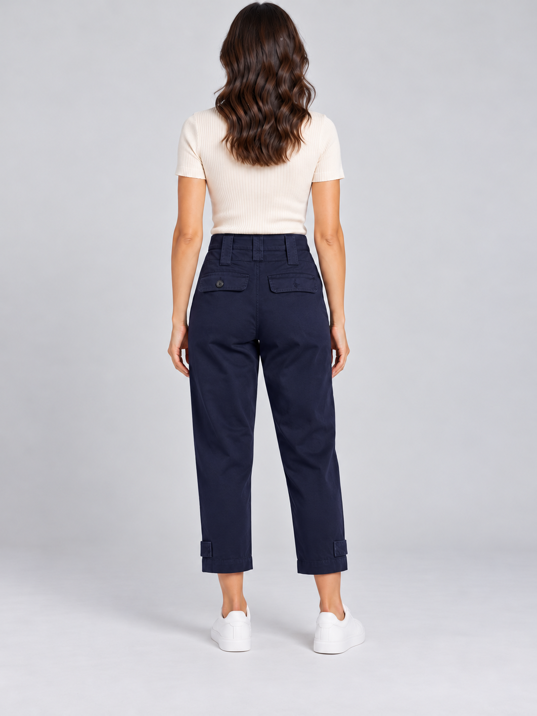 Pinko – Pantalone cargo blu scuro – retro