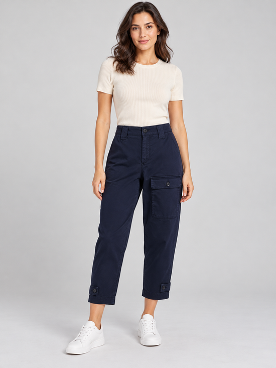 Pinko – Pantalone cargo blu scuro – fronte