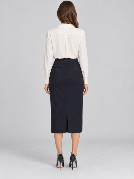 Pinko – Gonna midi dalla linea dritta – retro