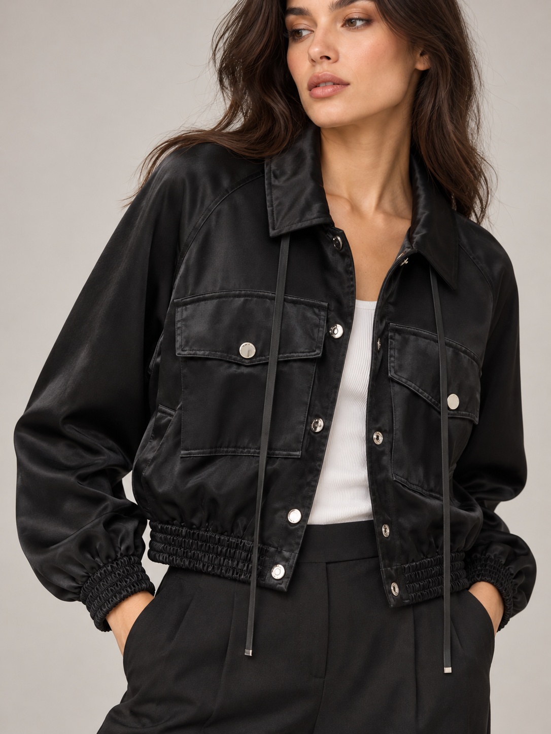Bomber Pinko nero - detail