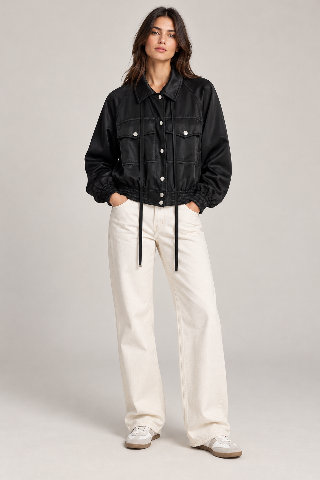 Bomber Pinko nero - fronte