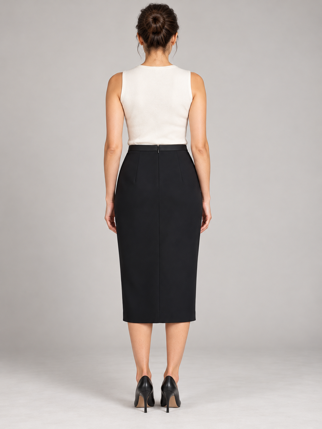 Gonna Pinko nera con spacco anteriore - retro