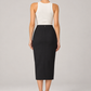Gonna Pinko nera con spacco regolabile con zip - retro