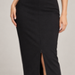 Gonna Pinko nera con spacco regolabile con zip - dettaglio
