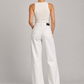 Pantalone Pinko bianco a gamba larga - retro