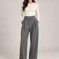 Pantalone Pinko grigio con pinces - fronte