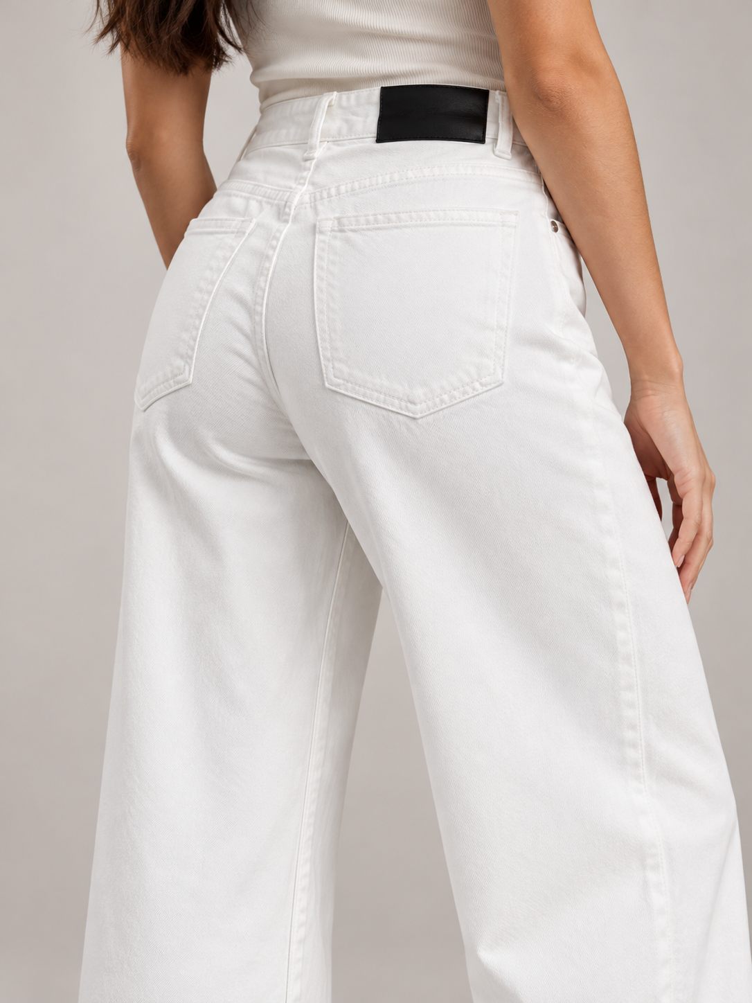 Pantalone Pinko bianco a gamba larga - detail
