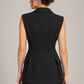 Gilet Pinko nero con bottoni dorati - back