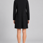 Abito Pinko nero con tasche e rivetti - back