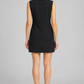 Abito Pinko nero smanicato con dettagli gioiello - back