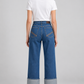 Jeans Pinko Reimagine Patrick McDowell con maxi risvolto — retro