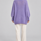 Maglione Pinko lilla con scollo a V — retro