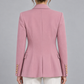 Giacca Pinko rosa con bottoni dorati – retro su modella