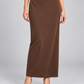 Pinko – Gonna lunga marrone in viscosa – dettaglio